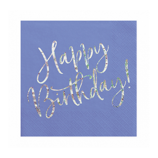 20 Servetten Trend - 33cm - Happy B'day