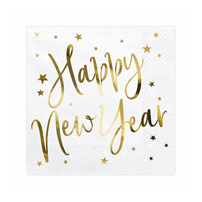 20 Servetten Trend - 33 cm - Happy New Year