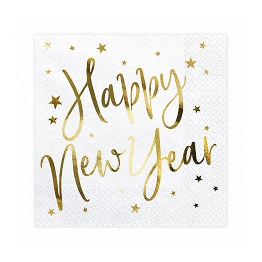20 Servetten Trend - 33 cm - Happy New Year