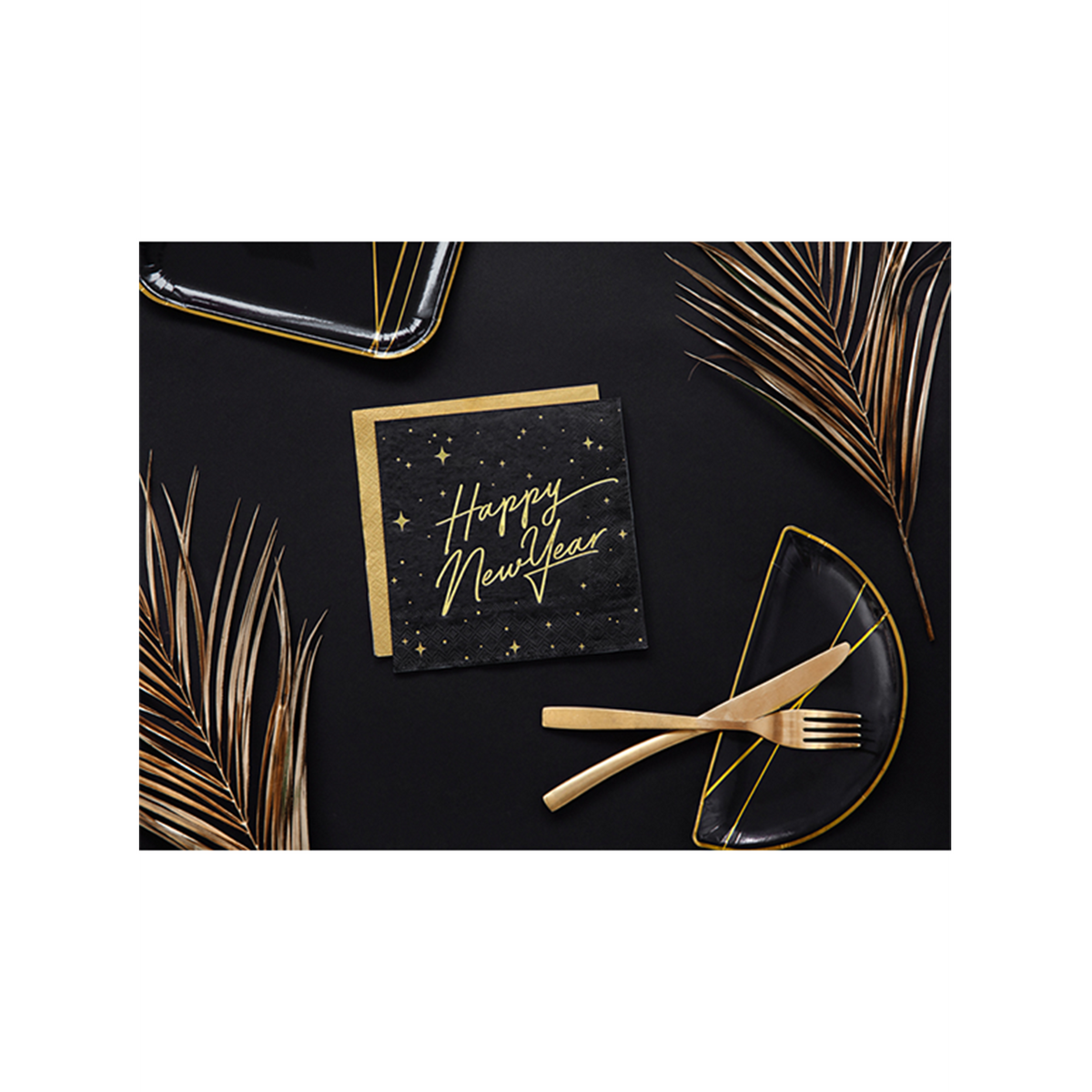 20 servetten Trend - 33 cm - Happy New Year Elegant