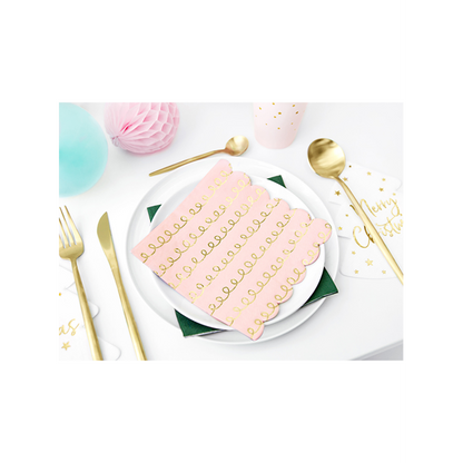 20 servetten Trend - 32cm - Glossy Bow
