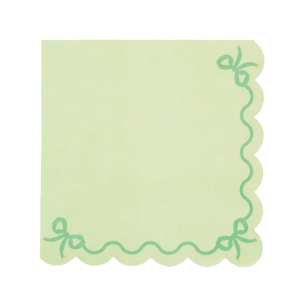 12 servetten - 33cm - Ruffled Groen
