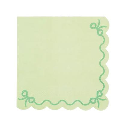 12 servetten - 33cm - Ruffled Groen