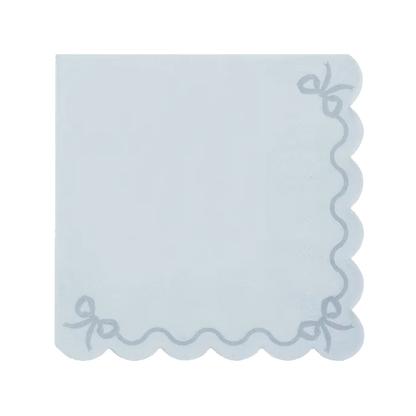 12 servetten - 33cm - Ruffled Blauw