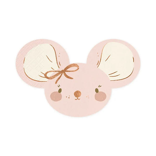 20 servetten Trend - 16cm - Muis