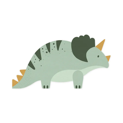 12 servetten Trend - Ø 18 cm - Dinosaurus