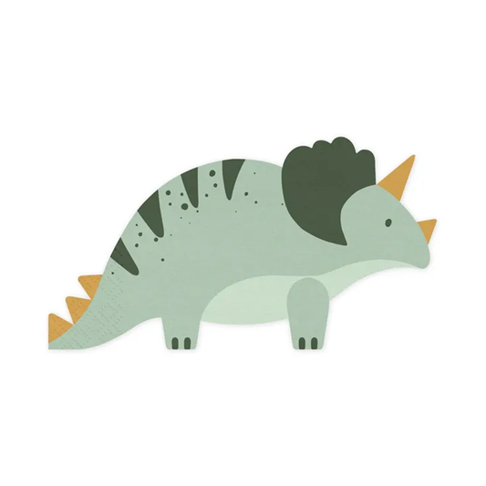 12 servetten Trend - Ø 18 cm - Dinosaurus
