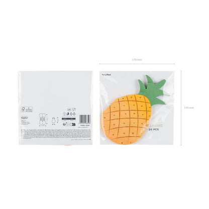 20 servetten - ananas