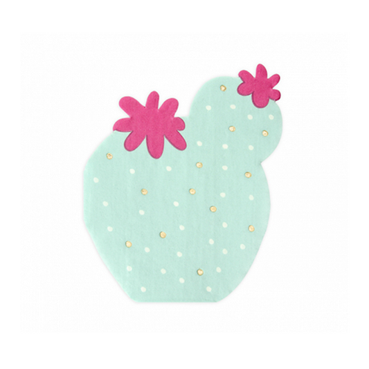 20 servetten trend - 13 cm - cactus