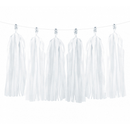 1 Tasselslinger - 1,5m - Wit