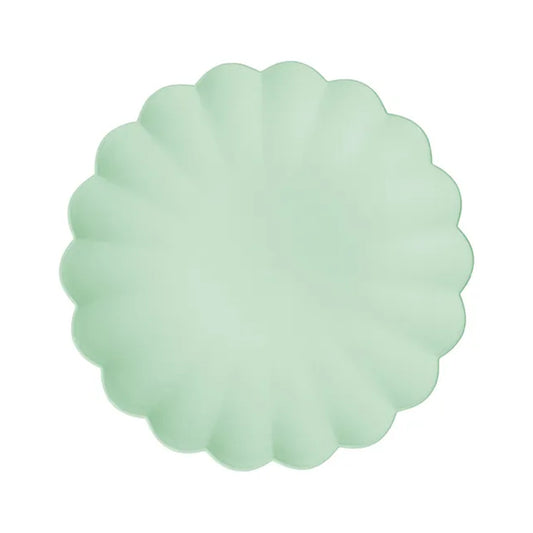 4 plastic borden - ruches - saliegroen