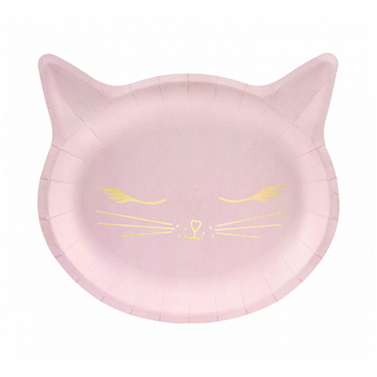 6 kartonnen borden Trend - Ø 22 cm - Kat