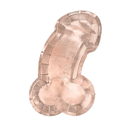 6 papieren borden - Same penis forever - Roségoud