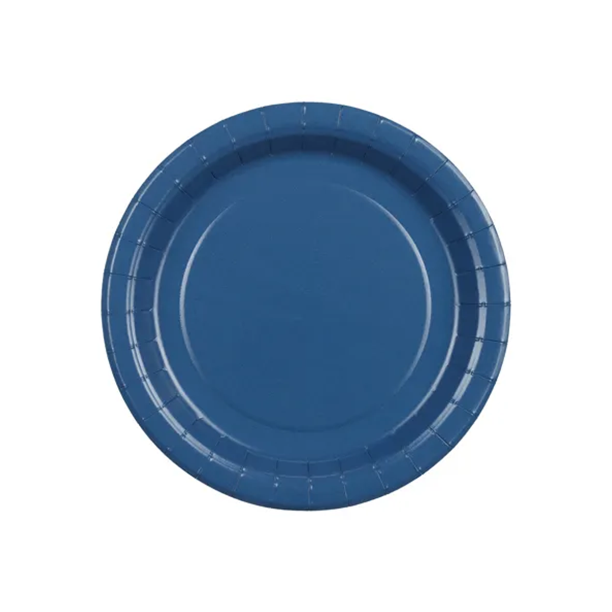 6 Kartonnen bordjes - Donkerblauw - 18cm