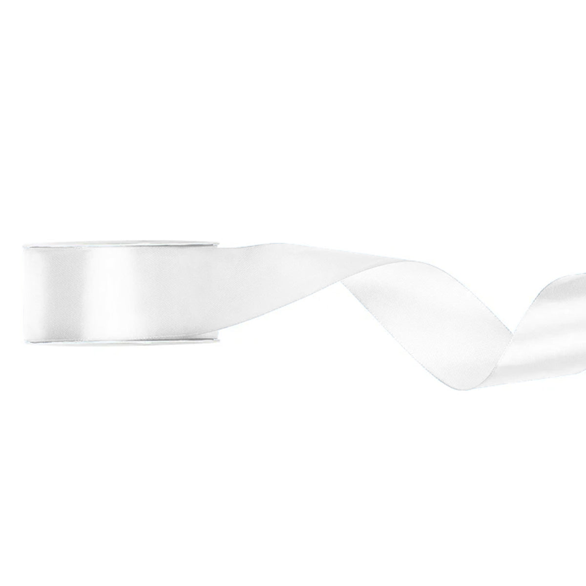 1 ballonlint - satijn - 25 mm - wit