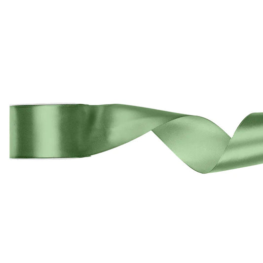 1 Ballonband - Satijn - Salie - 50mm