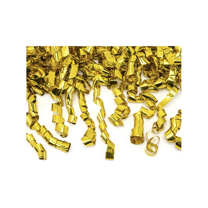 1 Confettikanon - 40 cm - Metallic - Slingers - Goud