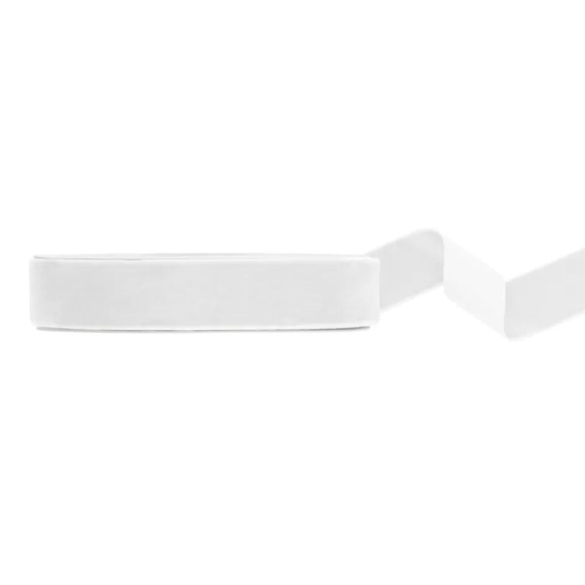 1 ballonlint - velours - wit - 25 mm