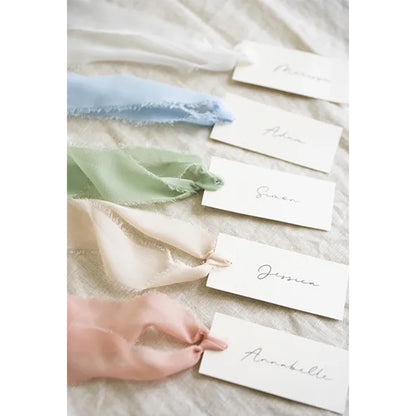 3 chiffon linten - wit - 40mm