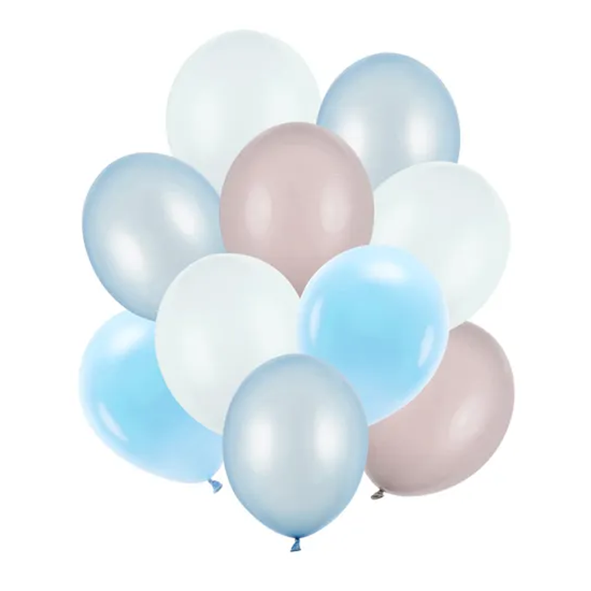 10 Ballonnen - Ø 27cm & 30cm - Pastel Blauw