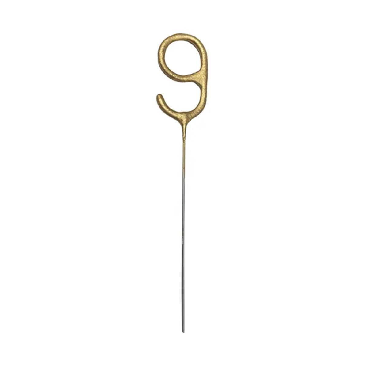 1 sterretjes cijferkaars - 9 - Goud
