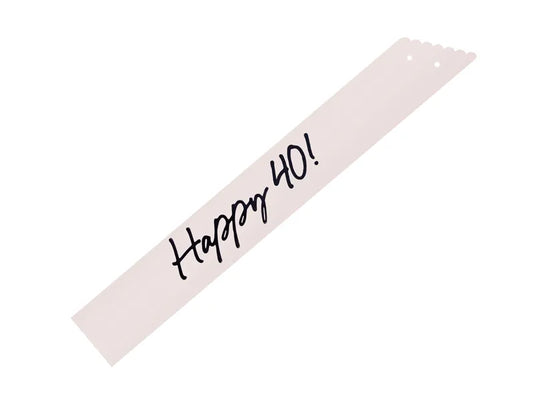 1 Sash - Happy 40 - Crème
